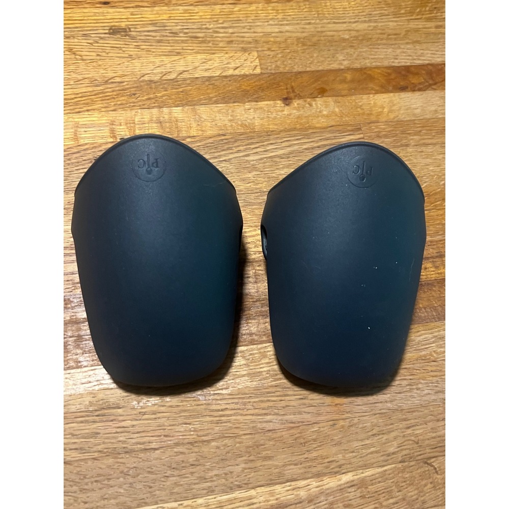Pampered Chef Silicone Mini Oven Mitts Set of 2 Charcoal Gray Pinch Grips 1842‎